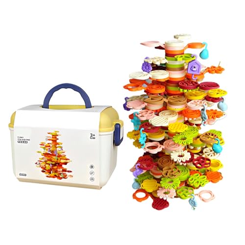 Stapelbares Baumspielzeug, stapelbares Baumspielzeug, Lernspiel, Vorschule Lernspielzeug für und Mädchen ab 3 Jahren, stapelbarer Regenbogenfarbbaum, b Stapelbares Baumspielzeug, stapelbares Baumspielzeug, Lernspiel, Vorschule Lernspielzeug für und Mädchen ab 3 Jahren, stapelbarer Regenbogenfarbbaum, b von Generic