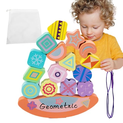Stapelbares Holzspielzeug, stapelbare Holzblöcke, Spielzeug für Saitenblöcke, stapelbares Balance-Set, Feinmotorikspielzeug für Kinder ab 3 Jahren Stapelbares Holzspielzeug, stapelbare Holzblöcke, Spielzeug für Saitenblöcke, stapelbares Balance-Set, Feinmotorikspielzeug für Kinder ab 3 Jahren von Generic