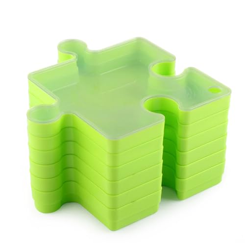 Stapelbares Puzzle-Sortierset – Verknüpfbare Puzzle-Aufbewahrungsschalen, Stabiler und benutzerfreundlicher -Organizer | 1000-teiliges für Erwachsene, Kinder- -Aufbewahrungsbox für F von Generic