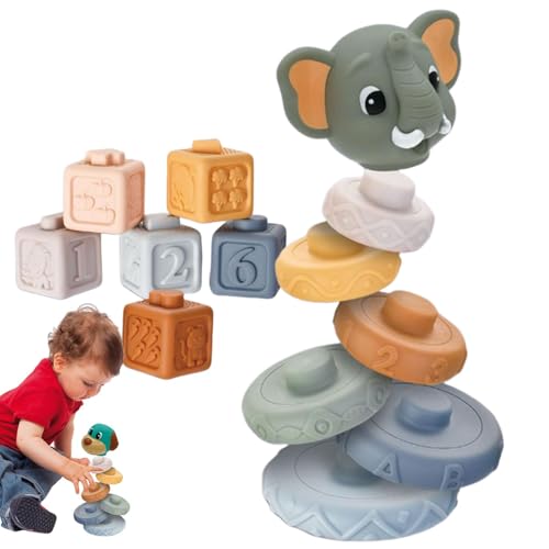 Stapeln von Spielzeugsteinen, Rock-Bausteinen, sensorisches Spielzeug in Tierform, multifunktionales pädagogisches Lernspiel, Tischgebäude für Zaubersprüche Stapeln von Spielzeugsteinen, Rock-Bausteinen, sensorisches Spielzeug in Tierform, multifunktionales pädagogisches Lernspiel, Tischgebäude für Zaubersprüche von Generic