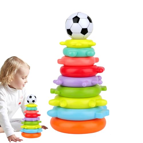 Stapelring-Spielzeug, Stapelspiel für das Gleichgewicht, Regenbogen-Visuelle Stimulation, Vorschul-Lernspielzeug, für Schulen, Kindertagesstätten Stapelring-Spielzeug, Stapelspiel für das Gleichgewicht, Regenbogen-Visuelle Stimulation, Vorschul-Lernspielzeug, für Schulen, Kindertagesstätten von Generic