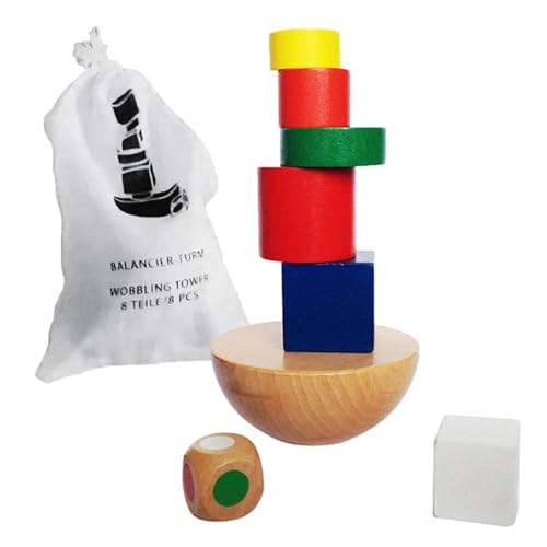 Stapelspiel aus Holz | Auswuchten von Holzspielzeug zum Sortieren und Stapeln mit Würfeln | Pädagogischer Präsident Toy Building Blöcke Game for Children Boys and Girls Stapelspiel aus Holz | Auswuchten von Holzspielzeug zum Sortieren und Stapeln mit Würfeln | Pädagogischer Präsident Toy Building Blöcke Game for Children Boys and Girls von Generic