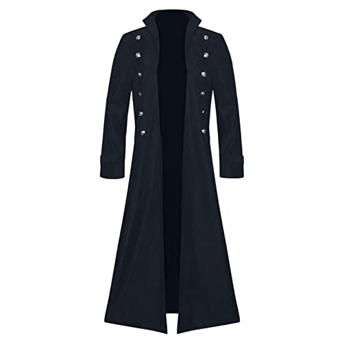 Steampunk Herren Kostüm, Smokings Für Herren Retro Renaissance Gothic Viktorianischen Mantel Halloween Karneval Kostüm Für Herren Vintage Mittelalter Jacke Gothic Herren, Smoking Für Karneval Fashing von Generic