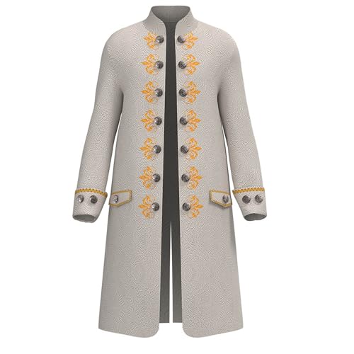 Steampunk Herren Mantel Große Größen Gothic Jacke Herren Midi Trendy Mittelalterliches Frack Jacquard Viktorianischen Palast Gehrock Frack Theater Königlicher Kleidung Cosplay Halloween Outfit Steampunk Herren Mantel Große Größen Gothic Jacke Herren Midi Trendy Mittelalterliches Frack Jacquard Viktorianischen Palast Gehrock Frack Theater Königlicher Kleidung Cosplay Halloween Outfit von Generic