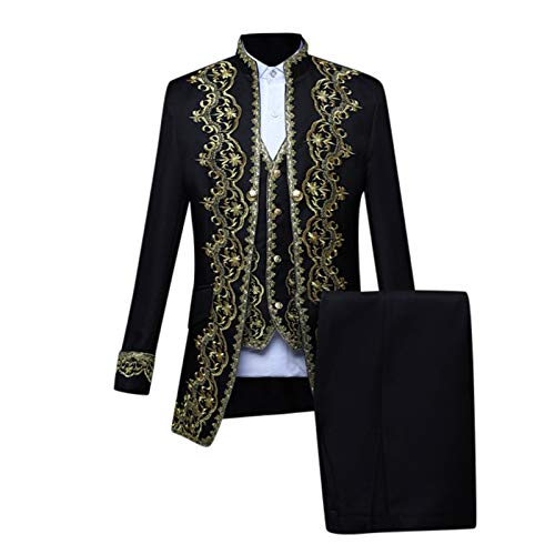 Steampunk Kostüm Herren, Smoking Herren Viktorianischen Retro Mittellang Mantel Punk Jacke Fasching Karneval Cosplay Kostüm Smoking Jacke Uniform Schwarz Frack Mantel Herren, Karneval Kostüm Herren Steampunk Kostüm Herren, Smoking Herren Viktorianischen Retro Mittellang Mantel Punk Jacke Fasching Karneval Cosplay Kostüm Smoking Jacke Uniform Schwarz Frack Mantel Herren, Karneval Kostüm Herren von Generic