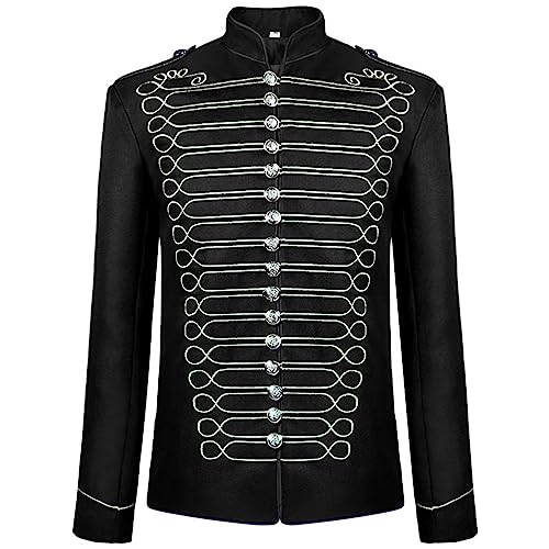 Steampunk Mantel Herren, Smoking Viktorianischen Gehrock Uniform Smoking Retro Langer Button Kleidung Cosplay Smoking Mittelalter Kostüm Mittelalter Herren, Karneval Kostüm Herren Steampunk Mantel Herren, Smoking Viktorianischen Gehrock Uniform Smoking Retro Langer Button Kleidung Cosplay Smoking Mittelalter Kostüm Mittelalter Herren, Karneval Kostüm Herren von Generic