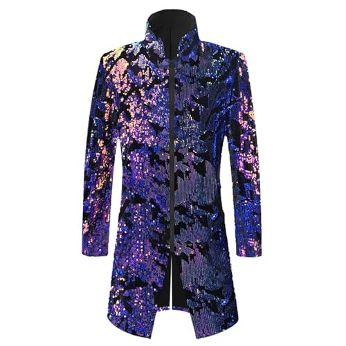 Steampunk Mantel Herren Pailletten, Gothic Jacke Herren Midi, Mittelalter Glitzerjacke Viktorianische Hof Gehrock Glitzer Anzug Retro Mittelalter Uniform Elegant Performance-Kleidung Halloween Kostüm Steampunk Mantel Herren Pailletten, Gothic Jacke Herren Midi, Mittelalter Glitzerjacke Viktorianische Hof Gehrock Glitzer Anzug Retro Mittelalter Uniform Elegant Performance-Kleidung Halloween Kostüm von Generic