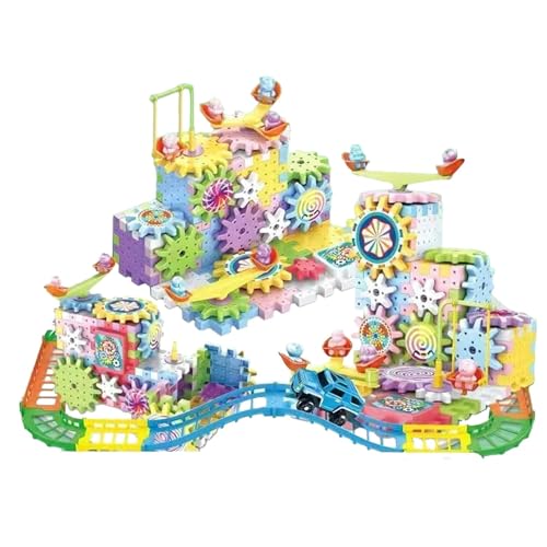 Steckgetriebe-Sets für Spielzeug, elektrische Zahnräder-Bausteine, Baustein-Spielzeug, Pädagogisches Elektrogeräte-Bauset | Konstruktio-Spielzeug-Set von Generic