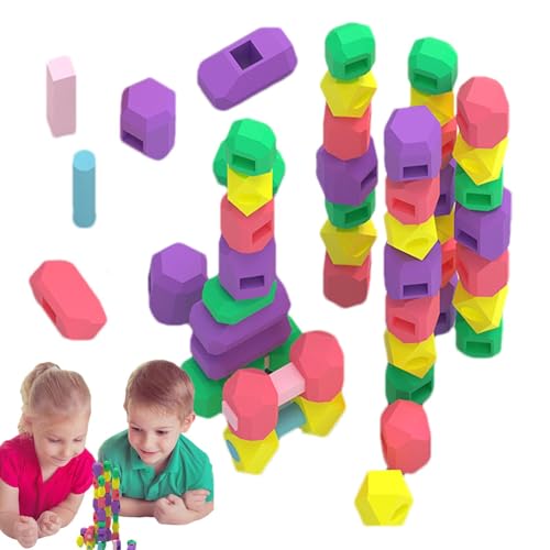 Steine Stapelspiel – Kreatives Silikon Konstruktion, sensorisches Baustein-Set | Balancing Rocks Lernspielzeug für Kleinkinder, Lernspielzeug zur Entwicklung der Intelligenz und L Steine Stapelspiel – Kreatives Silikon Konstruktion, sensorisches Baustein-Set | Balancing Rocks Lernspielzeug für Kleinkinder, Lernspielzeug zur Entwicklung der Intelligenz und L von Generic