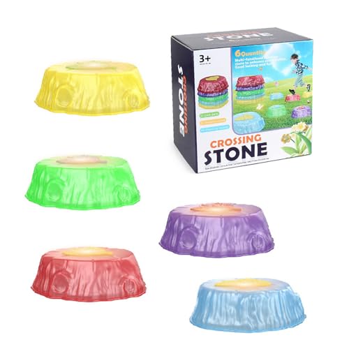 Steine Trampoline für Kinder - Sensory Balance River Felsen, bunt Anti-Slip für Indoor-Spiele, Koordinationswerkzeuge für Kinder | Regenbogen-Trainingsausrüstung Steine Trampoline für Kinder - Sensory Balance River Felsen, bunt Anti-Slip für Indoor-Spiele, Koordinationswerkzeuge für Kinder | Regenbogen-Trainingsausrüstung von Generic
