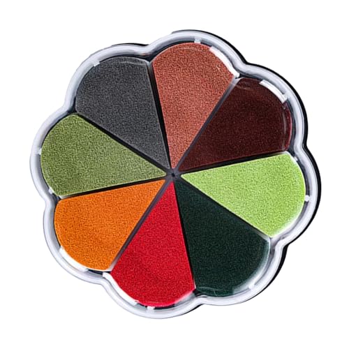 Stempelkissen für Stempel, waschbare Stempelkissen, 8 Farben, Blumenform, Kinder-Stempelkissen, Regenbogen-Stempelkissen, Stempeltinte für Freunde und Familie, Jungen und Mädchen Stempelkissen für Stempel, waschbare Stempelkissen, 8 Farben, Blumenform, Kinder-Stempelkissen, Regenbogen-Stempelkissen, Stempeltinte für Freunde und Familie, Jungen und Mädchen von Generic