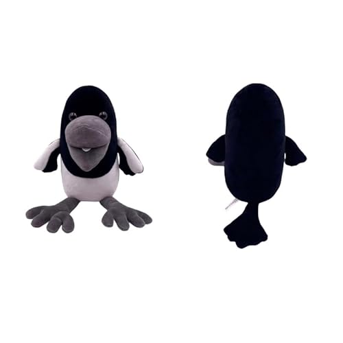 Steve Und Maggie Plush Figur Spielzeug, Krähe Plüsch Puppe Cartoon Schwarzer Vogel Gefülltes Kissen Halloween Dekoratives Spielzeug & Gemütlicher Kuschel Begleiter Magpie Plüschspielzeug von Generic