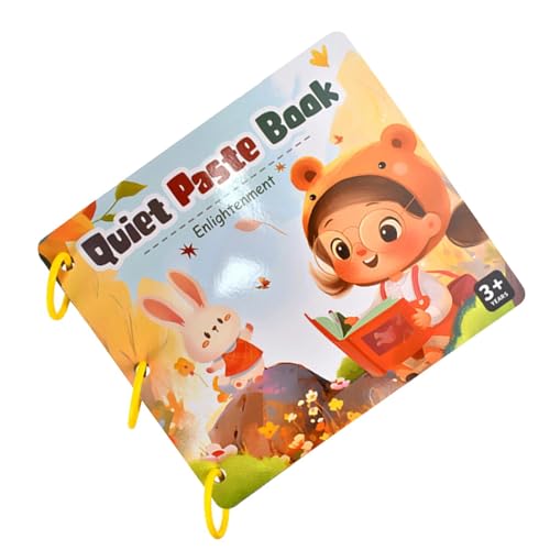Stickerbuch mit Aufklebern, Buch mit Lernaufklebern | sensorisches beschäftigtes Buch, lustiges sensorisches Buch, Vorschulpädagogisches Buch, kreatives Tieraufkleberbuch für zu Hause, von Generic