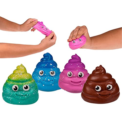 Sticky Squeeze Poo Stress Ball Quetschball Stress Bajs von Out of the blue