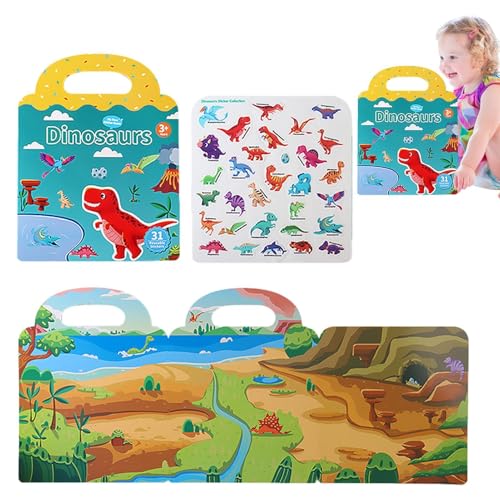 Stilles Stickerbuch, wasserdichtes Stickerbuch | Englische Wörter Aufkleber | Tragbares Reisespielzeug für Mädchen ab 3 Jahren, Vorschul-Lernaktivitäten Stilles Stickerbuch, wasserdichtes Stickerbuch | Englische Wörter Aufkleber | Tragbares Reisespielzeug für Mädchen ab 3 Jahren, Vorschul-Lernaktivitäten von Generic