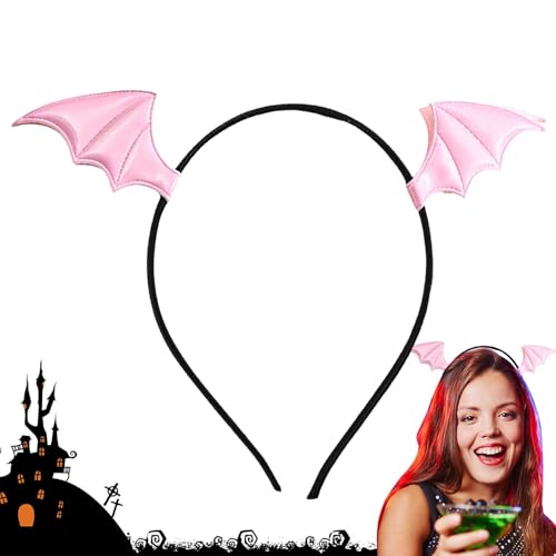 Stirnband, Halloween Stirnbänder für Frauen - Halloween Haarreifen | Gruselige dekorative Kopfbedeckung, Halloween Haarschmuck, Ch-Flügelreifen Stirnband, Halloween Stirnbänder für Frauen - Halloween Haarreifen | Gruselige dekorative Kopfbedeckung, Halloween Haarschmuck, Ch-Flügelreifen von Generic