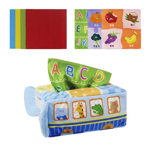 Stoffspielzeug, Spielzeug in Box, Lernspielzeug mit Box | Spielzeugkiste für sensorische Spielzeuge, weich und gekräuselt, für Socken Stoffspielzeug, Spielzeug in Box, Lernspielzeug mit Box | Spielzeugkiste für sensorische Spielzeuge, weich und gekräuselt, für Socken von Generic