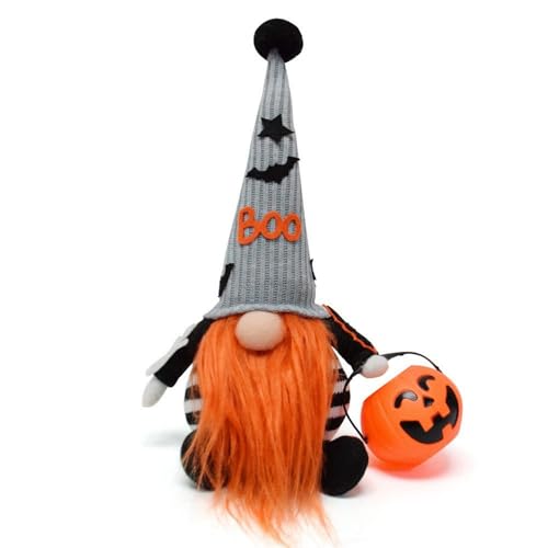 Stofftier Desktop Rentier Puppe süße Ornament für Urlaub Display (Orange, 32cm) von Generic