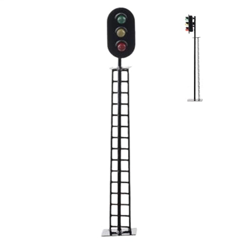 Stop Light Toy - Toy Model of Educational Traffic | Realistische Miniatur-Verkehrsschilder, Zubehör für Modellbau, Bühnendekoration, Lichtsignal für Züge, Autos und die von Generic