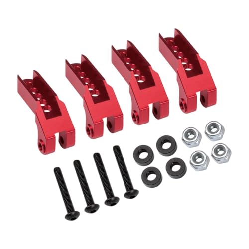Stoßdämpfer Hydraulische Halterungen 1:10 RC Crawler Teile Turm Teile für 82056-4, Rot Stoßdämpfer Hydraulische Halterungen 1:10 RC Crawler Teile Turm Teile für 82056-4, Rot von HuadaXtai