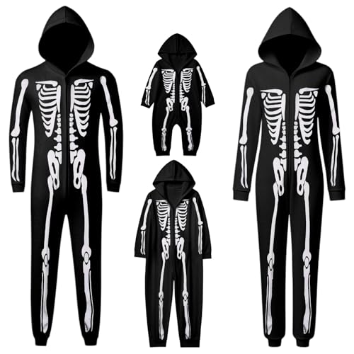Strampler-Set mit Kapuze Family Matching Outfits Halloween Themed Parent Child Costume Set For Daily Wear And Party(Herren,#010,XXL) von Generic
