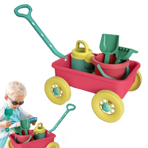 -Strandspielzeug, Sand Castle Building Kit | Frühes Lernen Sandspielspielzeug mit Trolley 8 Stücke - Interaktiver Spielen im Freien für Seaside Beach außerhalb des Campings -Strandspielzeug, Sand Castle Building Kit | Frühes Lernen Sandspielspielzeug mit Trolley 8 Stücke - Interaktiver Spielen im Freien für Seaside Beach außerhalb des Campings von Generic