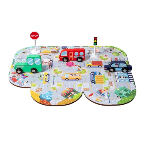 Straßenlernpuzzle der Stadt, Straßenbaupuzzle - Straßenbaupuzzle | Stadtpuzzle für Kinder Straßenlernpuzzle der Stadt, Straßenbaupuzzle - Straßenbaupuzzle | Stadtpuzzle für Kinder von Generic