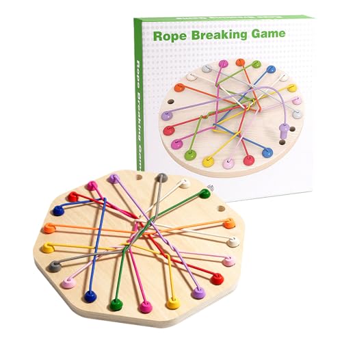 Strategisches Seilspiel - Holzpuzzle die Entwicklung des logischen Denkens | Interaktives detraktives Puzzle Kinder Erwachsene, stimuliert die Konzentration die Interaktion zwischen Eltern und Kind von Generic