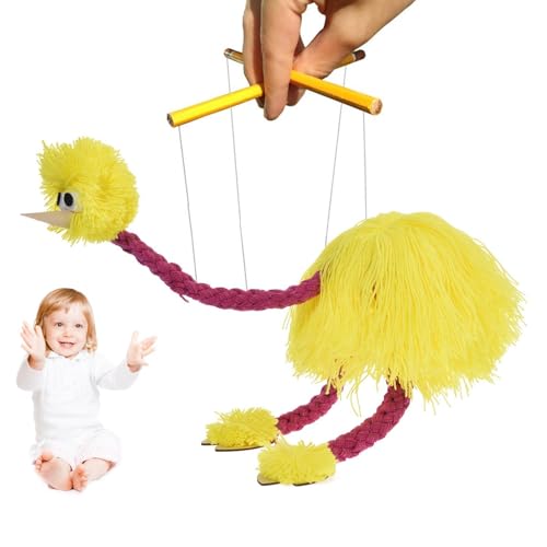Strauß-Puppen-Strauß-Spielzeug, handgemachte Straußen-Puppe, interaktive Straußen-Puppe, interaktive Strauß-Puppe, handgemachte Spielzeugpuppe, Seilpuppe, Paar von Generic