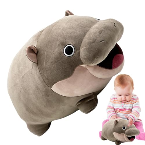 Stuffed Hippo - Cartoon Bouncy Pork Hippo Plush Animals - Plush Doll Toy, Huggable Home Decor, Fashionable Throw Pillows for Home Sofa Bedroom Decoration Stuffed Hippo - Cartoon Bouncy Pork Hippo Plush Animals - Plush Doll Toy, Huggable Home Decor, Fashionable Throw Pillows for Home Sofa Bedroom Decoration von Generic
