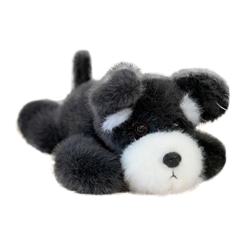 „Süß und gemütlich: Kuscheltier-Begleiter mit Quietschern für stundenlangen Spielspaß – perfekt für kleine Hunde!“ (Black, 22cm) von Generic