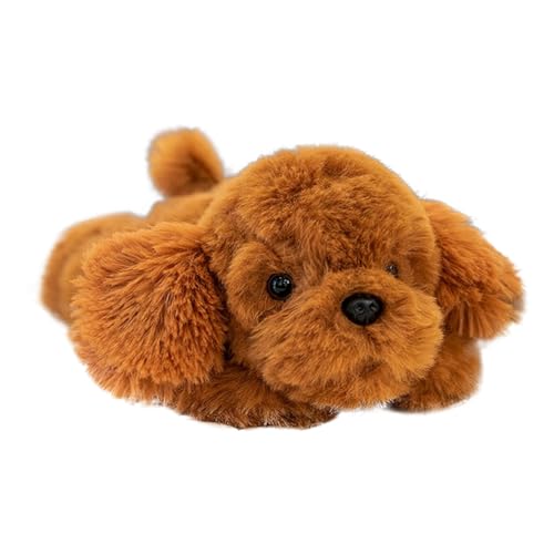 „Süß und gemütlich: Kuscheltier-Begleiter mit Quietschern für stundenlangen Spielspaß – perfekt für kleine Hunde!“ (Gold, 22cm) von Generic