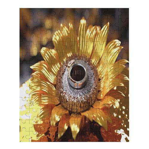 Sunflowers - 1000 Teile Puzzle – - Hochauflösendes - Gelegenheitsspiel – 1000 Teile Holzpuzzle 70 von Generic