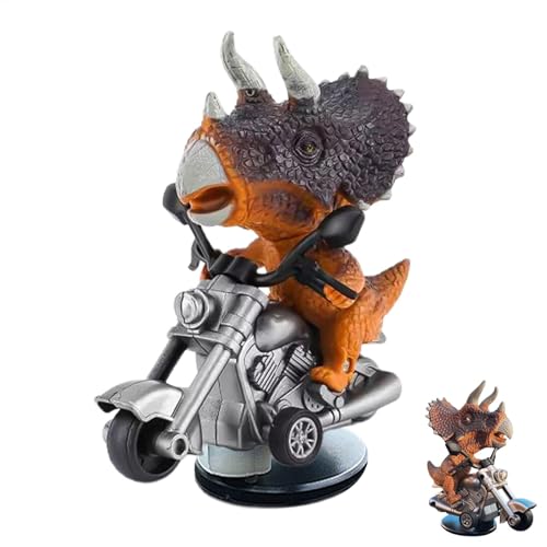 T-Rex Auto-Armaturenbrett-Figur,Tyrannosaurus Rex Auto-Figur - Treibender Dinosaurier auf Motorrad Figur,Kreative Dinosaurier auf Motorrad-Figur, neuartige T-Rex-Dinosaurier-Dekoration für Auto-Innend T-Rex Auto-Armaturenbrett-Figur,Tyrannosaurus Rex Auto-Figur - Treibender Dinosaurier auf Motorrad Figur,Kreative Dinosaurier auf Motorrad-Figur, neuartige T-Rex-Dinosaurier-Dekoration für Auto-Innend von Generic