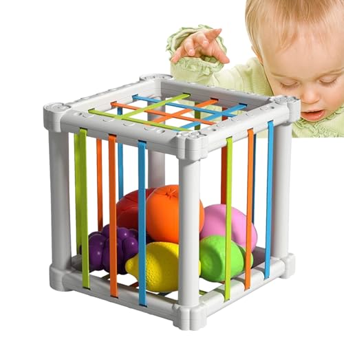 T-Shape-Sorter-Spielzeug-Bunte sensorische Behälter mit mehreren Formen für Kleinkinder | Pädagogisches Spielzeug für frühes Lernen verbessert die kognitiven Fähigkeiten | Stimuliert Hand-Auge-Koordin von Generic