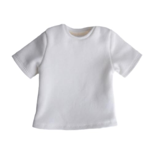 T-Shirt für Figur, Kleidung, Miniatur Puppenhemd, Action-Kostüm, Charakteroutfit aus Stoff, zum Ankleiden der männlichen Figuren, geeignet, Weiß T-Shirt für Figur, Kleidung, Miniatur Puppenhemd, Action-Kostüm, Charakteroutfit aus Stoff, zum Ankleiden der männlichen Figuren, geeignet, Weiß von Generic