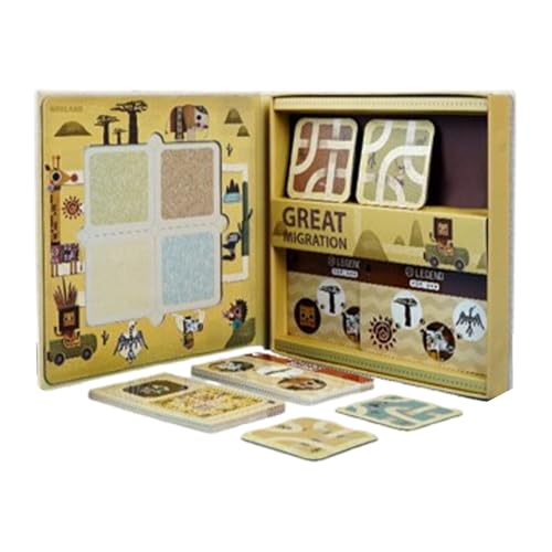 TIERSTELLUNGS -Spiele für Kinder, Tierbrettspiel - Hölzerne Matching-Spiele für Kleinkind 3-5 | Tolle Migration Bildungsübereinstimmung, Lernspielzeug für die Heimschule von Generic