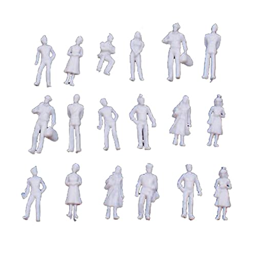 TT-Figuren im Maßstab 1:100, hellgrau, Kunststoff, Modellbahn-Set, Landschaft, Sammlerstücke, 100 Stück TT-Figuren im Maßstab 1:100, hellgrau, Kunststoff, Modellbahn-Set, Landschaft, Sammlerstücke, 100 Stück von Generic