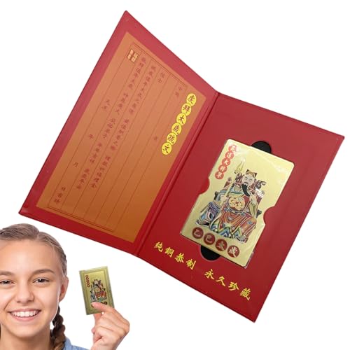 Tai Sui 2025 Amulettkarte, Tai Sui Card, Snake Year Protection Cards, 2025 Tai Sui Gold Card Lucky Protection Cards Amulet de la für die General Wu Sui zu präsentieren und mit der Frage v von Generic