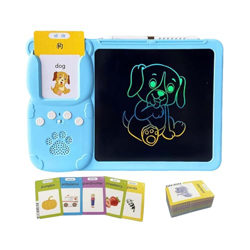 Talks Flash Cards - Audible Cards, interaktiver Lesegerät | Kinder Lernen Wörter, frühe Entwicklung, Tablet für Kinder im Alter von 3 Jahren, Hörbücher mit farbenfrohen Visuals von Generic