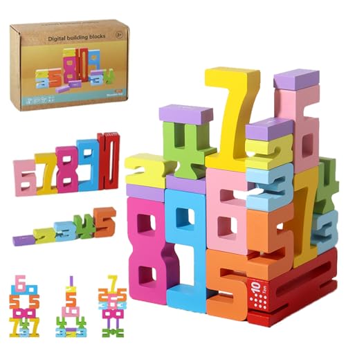 Tallytots Holz-Zahlenbausteine, Tally Tots Zahlenblöcke, Tallytots Zahlen, Wettkampfspielzeug, Mathe-Lernspielzeug Tallytots Holz-Zahlenbausteine, Tally Tots Zahlenblöcke, Tallytots Zahlen, Wettkampfspielzeug, Mathe-Lernspielzeug von Generic
