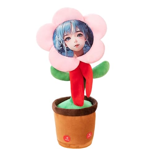 Tanzen mit individuellem Gesicht. Individuelles Tanzen. Sprechende Sonnenblume. was Sie Sagen. Singt. Imitiert. Nimmt lustige Lieder auf. Für Geburtstage und Feste. (35cm) von Generic
