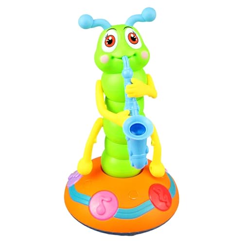 Tanzende Raupe – elektrisches Saxophonspielzeug, tanzendes Raupenspielzeug, gedrehtes Tanzspielzeug mit leichter Musik, verdrehte Raupe für Babys, Lernspielzeug, Sound und Licht, Saxophonraupe Tanzende Raupe – elektrisches Saxophonspielzeug, tanzendes Raupenspielzeug, gedrehtes Tanzspielzeug mit leichter Musik, verdrehte Raupe für Babys, Lernspielzeug, Sound und Licht, Saxophonraupe von Generic