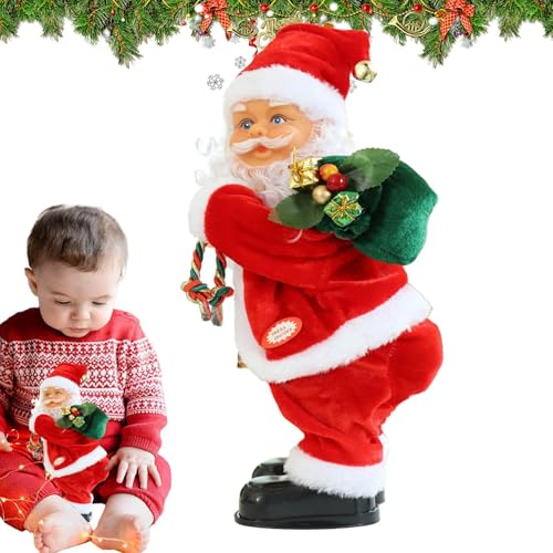 Tanzender Weihnachtsmann, tanzender Weihnachtsmann mit Musik, interaktives Weihnachtsmann-Spielzeug, elektrische Tanz, Weihnachtspuppe, singendes Lied, Weihnachtsmann, Spielzeug für Kinder Tanzender Weihnachtsmann, tanzender Weihnachtsmann mit Musik, interaktives Weihnachtsmann-Spielzeug, elektrische Tanz, Weihnachtspuppe, singendes Lied, Weihnachtsmann, Spielzeug für Kinder von Generic