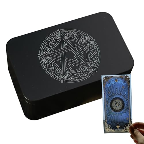 Tarotkartenetui – Eisenetui zur Aufbewahrung von Tarot-Decks | Tragbare Hülle für Tarotkarten und Spielkarten | Deck-Schutzbox | kompakte Aufbewahrung für Cart Tarotkartenetui – Eisenetui zur Aufbewahrung von Tarot-Decks | Tragbare Hülle für Tarotkarten und Spielkarten | Deck-Schutzbox | kompakte Aufbewahrung für Cart von Generic