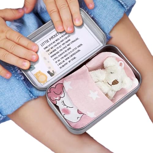 Taschenbär - Pocketz Bears, Miniaturplüsch in Geschenkbox | Niedes winzige Bearr -Andenken, sentimentale Pockett -Begleiterin, Reisekomforttier, einzigartige Freundschafts -Token, nach Taschenbär - Pocketz Bears, Miniaturplüsch in Geschenkbox | Niedes winzige Bearr -Andenken, sentimentale Pockett -Begleiterin, Reisekomforttier, einzigartige Freundschafts -Token, nach von Generic