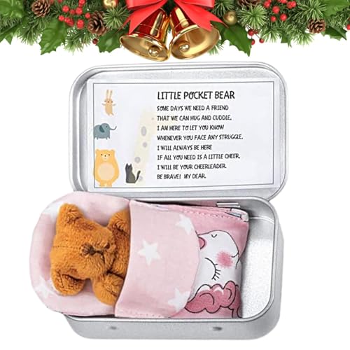 Taschenbär - Pocketz Bears, Miniaturplüsch in Geschenkbox | Niedes winzige Bearr -Andenken, sentimentale Pockett -Begleiterin, Reisekomforttier, einzigartige Freundschafts -Token, nach Taschenbär - Pocketz Bears, Miniaturplüsch in Geschenkbox | Niedes winzige Bearr -Andenken, sentimentale Pockett -Begleiterin, Reisekomforttier, einzigartige Freundschafts -Token, nach von Generic