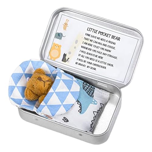 Taschenbärdose | Taschen-Teddybär in Einer Blechdose, weiches Stoffbär-Puppenspielzeug für und Mädchen, Geburtstagsgeschenke, De Taschenbärdose | Taschen-Teddybär in Einer Blechdose, weiches Stoffbär-Puppenspielzeug für und Mädchen, Geburtstagsgeschenke, De von Generic