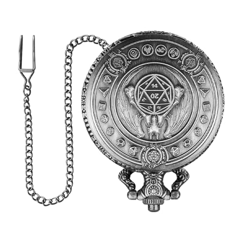 Taschenuhr Shell Dice, Kleine Metal Würfel Taschenuhren | Tragbare Familienwürfel - Retro Metallwürfel-Set für Rollenspiele und Tischspiele, polyedrische Spielwürfel Taschenuhr Shell Dice, Kleine Metal Würfel Taschenuhren | Tragbare Familienwürfel - Retro Metallwürfel-Set für Rollenspiele und Tischspiele, polyedrische Spielwürfel von Generic