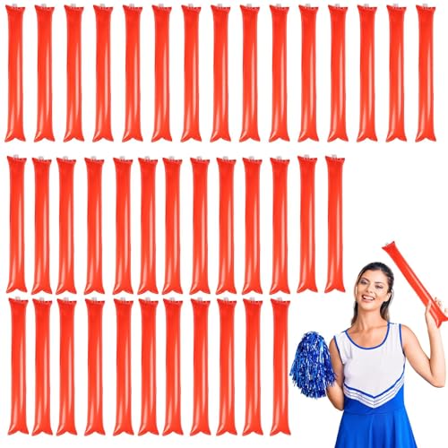 Team Spirit Baum Stick, Aufblasbare Lärm Maker - 40 Bunte Jubelspielzeug Aufblasbare Stäbe - Leichte Party Cheering Sticks Lärm Maker Event Party Bevorzugungen Party Bevorzugungen von Generic